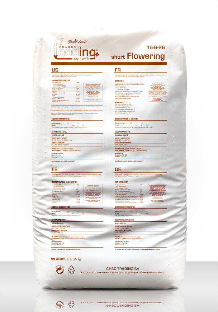 Feeding Short Flowering 25 Kg - Imagen 2