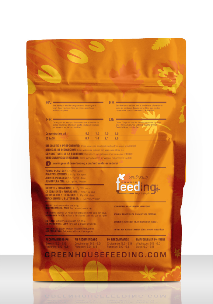 Feeding Short Flowering 2,5 Kg - Imagen 2
