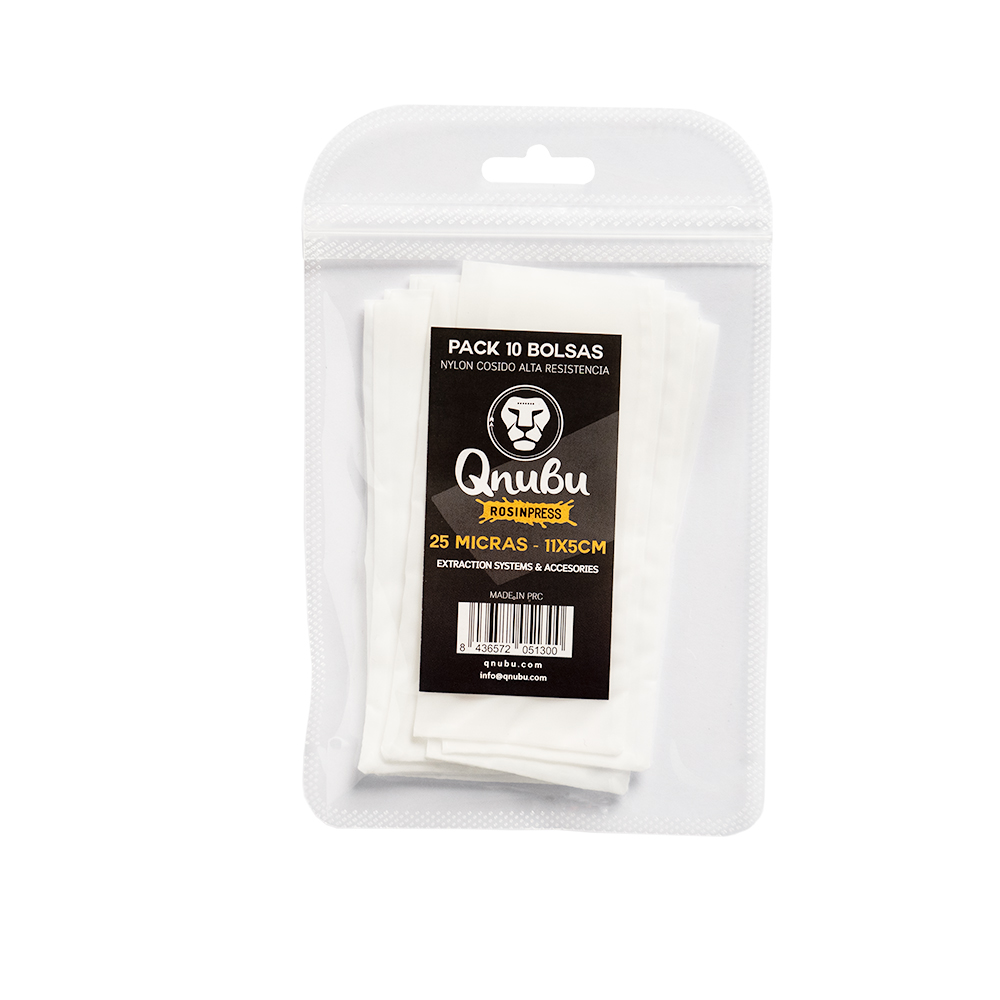 Bolsa Rosin 25 micras (10 unid) 11x5 Qnubu