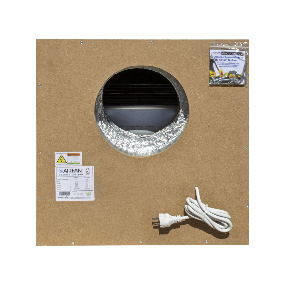 Caja extracción Softbox MDF 750m³