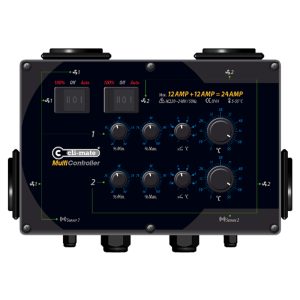 Multi controller temp histeresis 12+12 amp