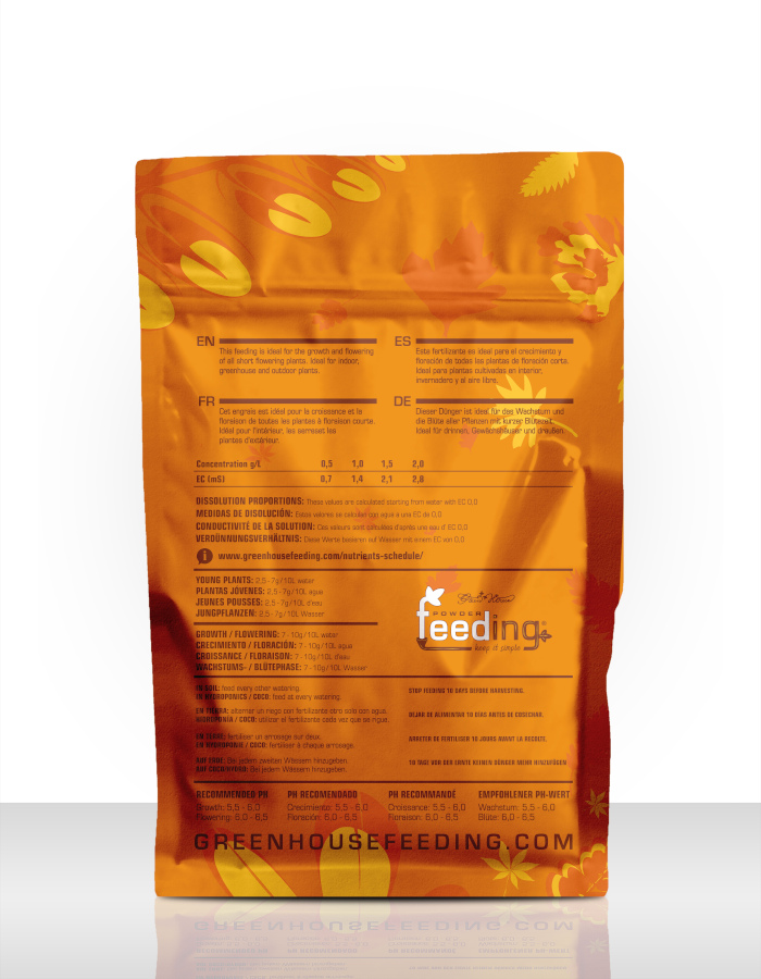 Feeding Short Flowering 500g - Imagen 2