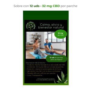 Parche CBD 6 uds 32 mg Cannabidiol
