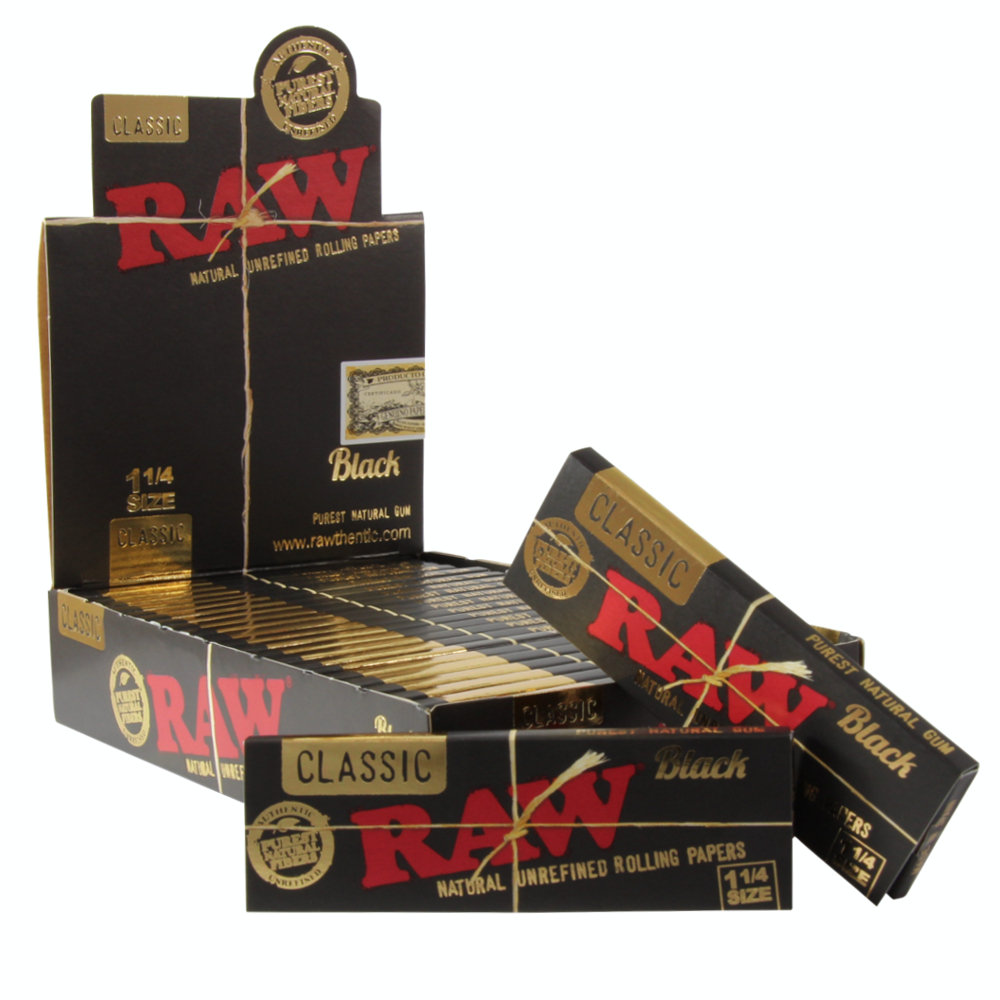 Raw Black 1 ¼ Box/24-50 Leaves - Imagen 3