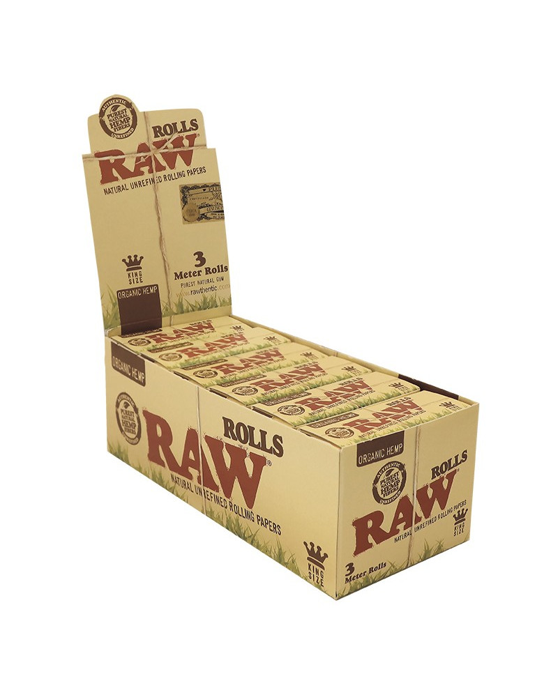 Raw Rollo Organic King Size 3m (12 uds)