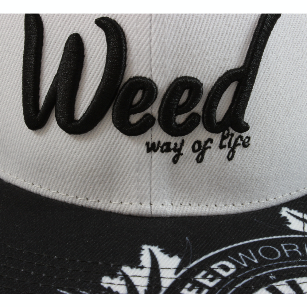 Gorra plana Way of life by WeedWorker Blanca - Imagen 7
