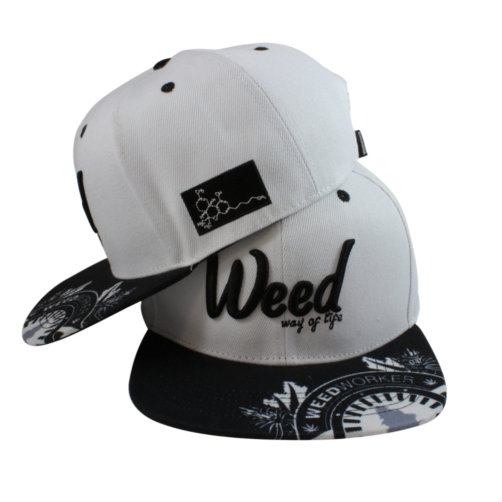 Gorra plana Way of life by WeedWorker Blanca - Imagen 3