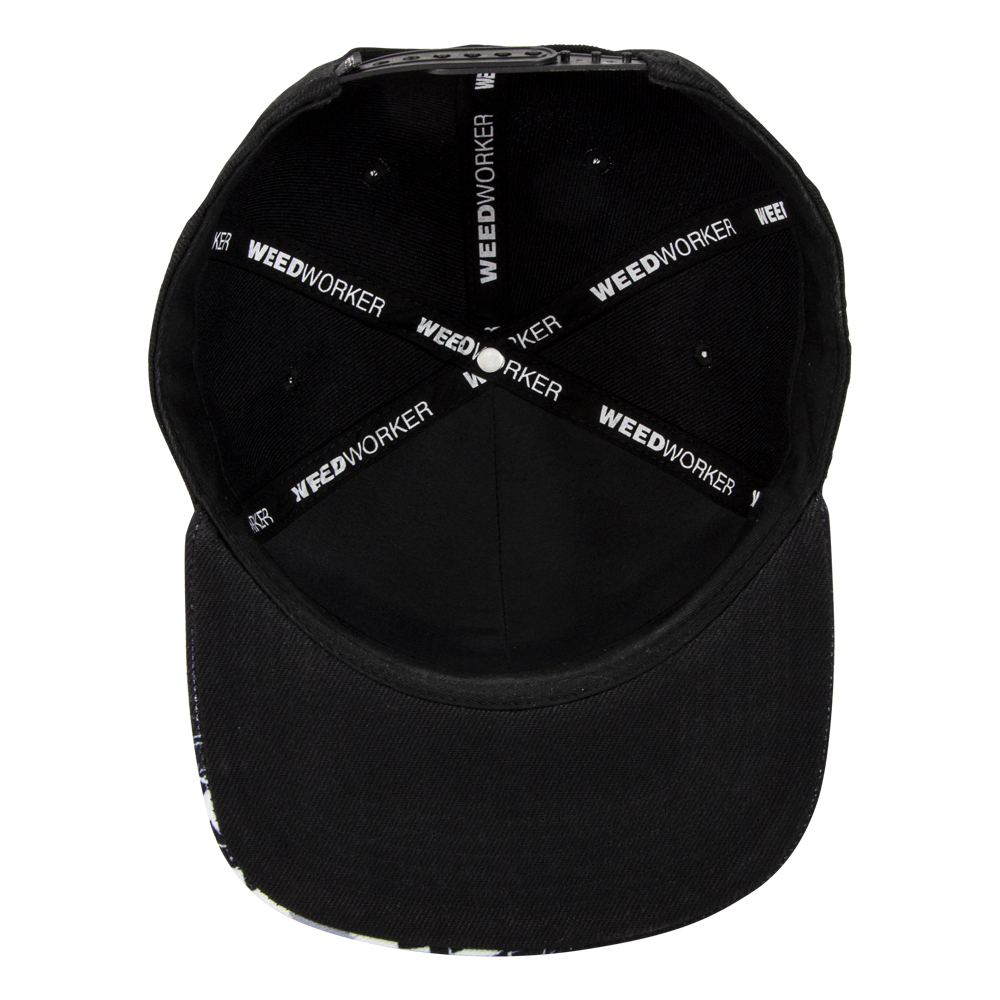 Gorra plana Way of life by WeedWorker Negra - Imagen 2