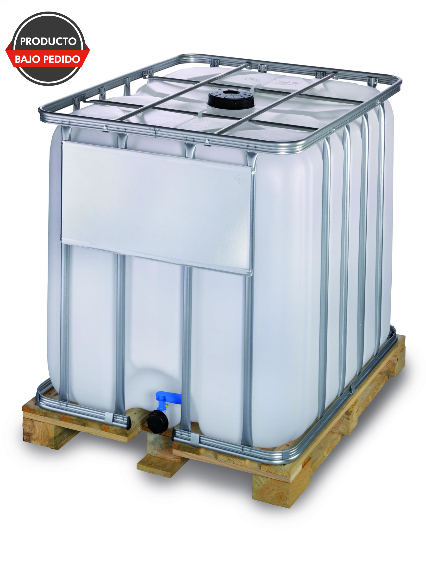Depósito 1000L pallet madera EcoLine