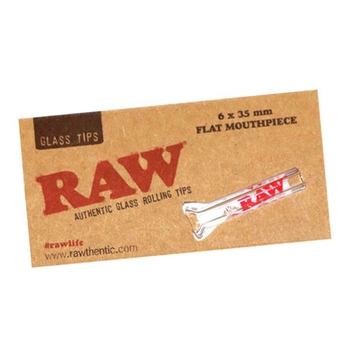 Raw Glass Tips Round 1 unidad